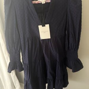 Navy Long Sleeve Dress